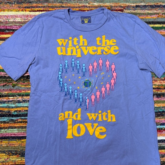 “with the universe and with love” coney island picnic graphic tshirt size large - Picture 2 of 3